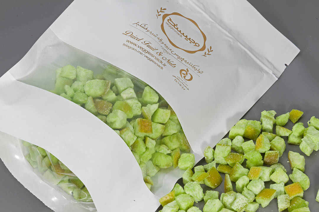 Gedroogde groene pomeloblokjes – 2500 gram