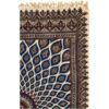 Perzisch Tafelkleed Kalamkari - Handgemaakte Blokdruk Isfahan - Geometrisch Blauw