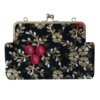 Geborduurde clutch handtas met bloemmotief – Tabasom
