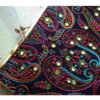 Geborduurde clutch handtas met paisleypatroon