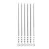 Platte & Gedraaide Stalen Spiesen 60 cm – Set van 6