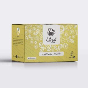 Newsha zwarte thee met gembersmaak 70 g (10x)