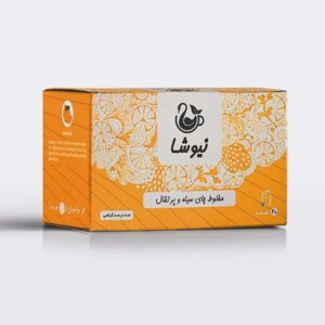 Newsha zwarte thee met sinaasappelsmaak 70 g (10x)