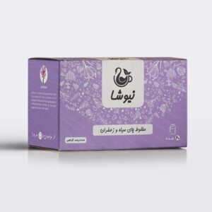Newsha zwarte thee met saffraansmaak – 20 theezakjes (10x)