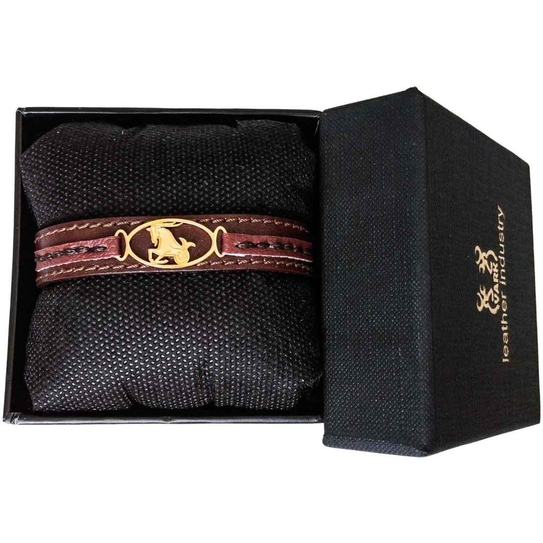Perzische leren armband voor mannen en vrouwen – Dey symbool