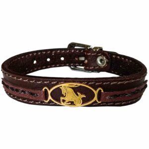 Perzische leren armband voor mannen en vrouwen – Dey symbool