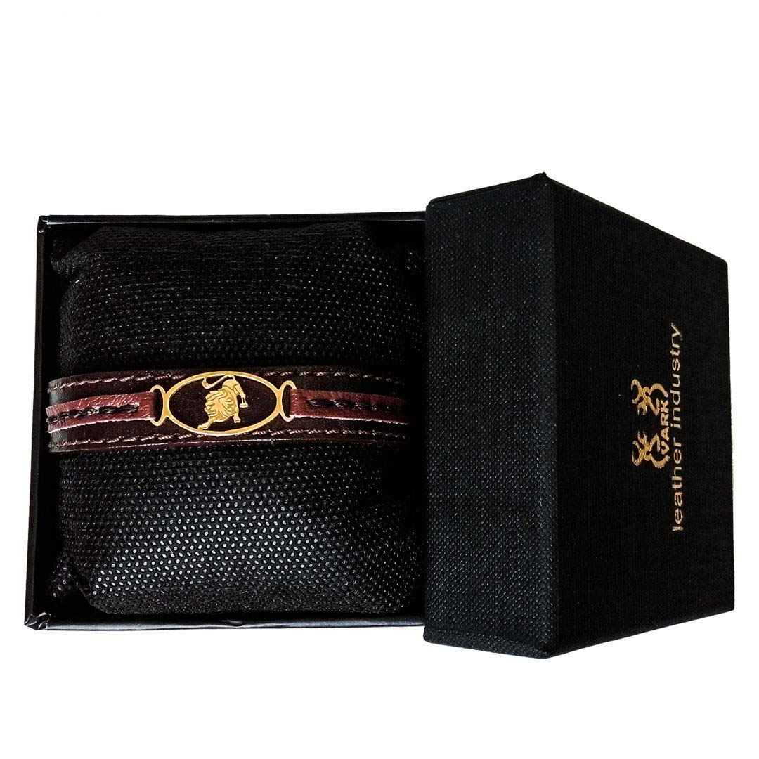 Perzische leren armband voor mannen en vrouwen – Mordad symbool