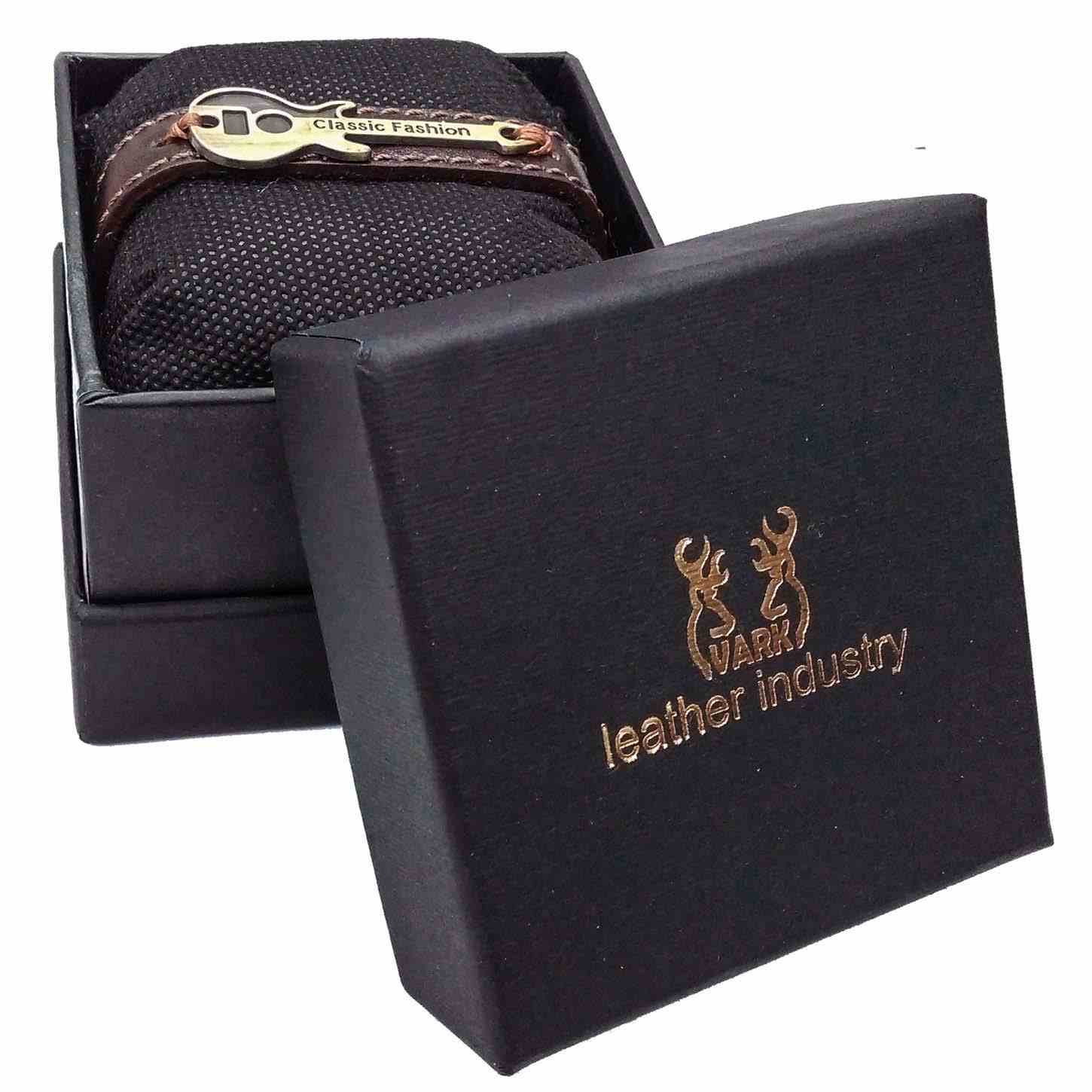 Leren armband voor mannen en vrouwen – gitaar