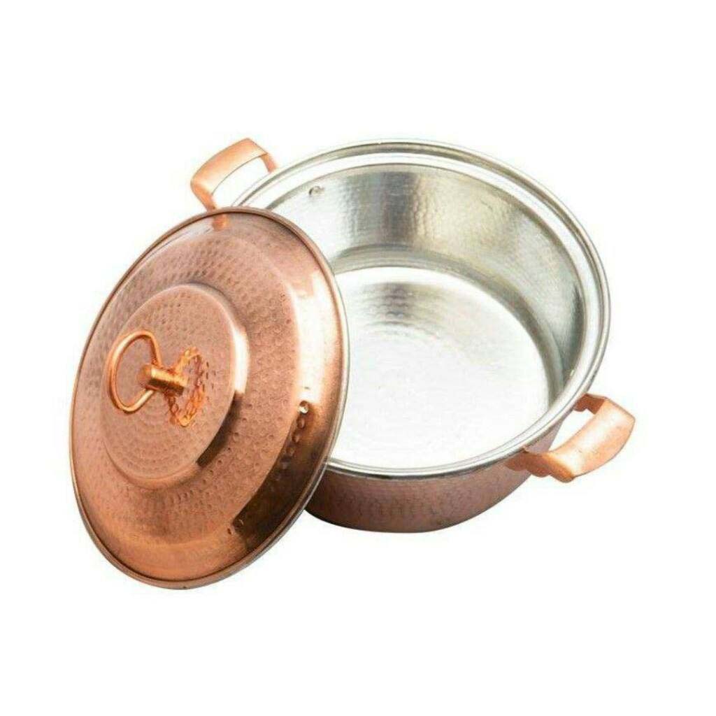 Iraanse Koperen Kookpan – Traditionele ambachtelijke pan, model 014