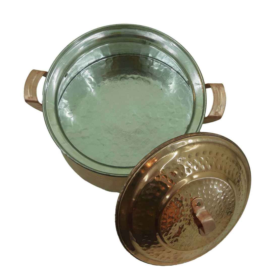 Iraanse Koperen Kookpan – Traditioneel gehamerd design, model 01