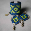 Perzische geborduurde armband & oorbellen set Jahan