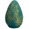 Elegante aardewerken Haftseen-eieren voor Nowruz (Patineh)