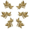 Elegante messing Haft-Sin-set C2122 met bladontwerp voor Nowruz