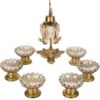 Elegante kristallen Haft-Sin-set Cheshmeh voor Nowruz