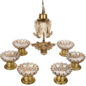 Elegante kristallen Haft-Sin-set Cheshmeh voor Nowruz
