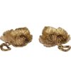 Elegante messing Haft-Sin-set met bladontwerp voor Nowruz