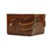 Perzische leren billfold-portemonnee voor mannen met gedicht