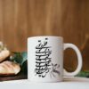 Perzische keramische koffiemok – set van 2 model Molana kalligrafiegedicht