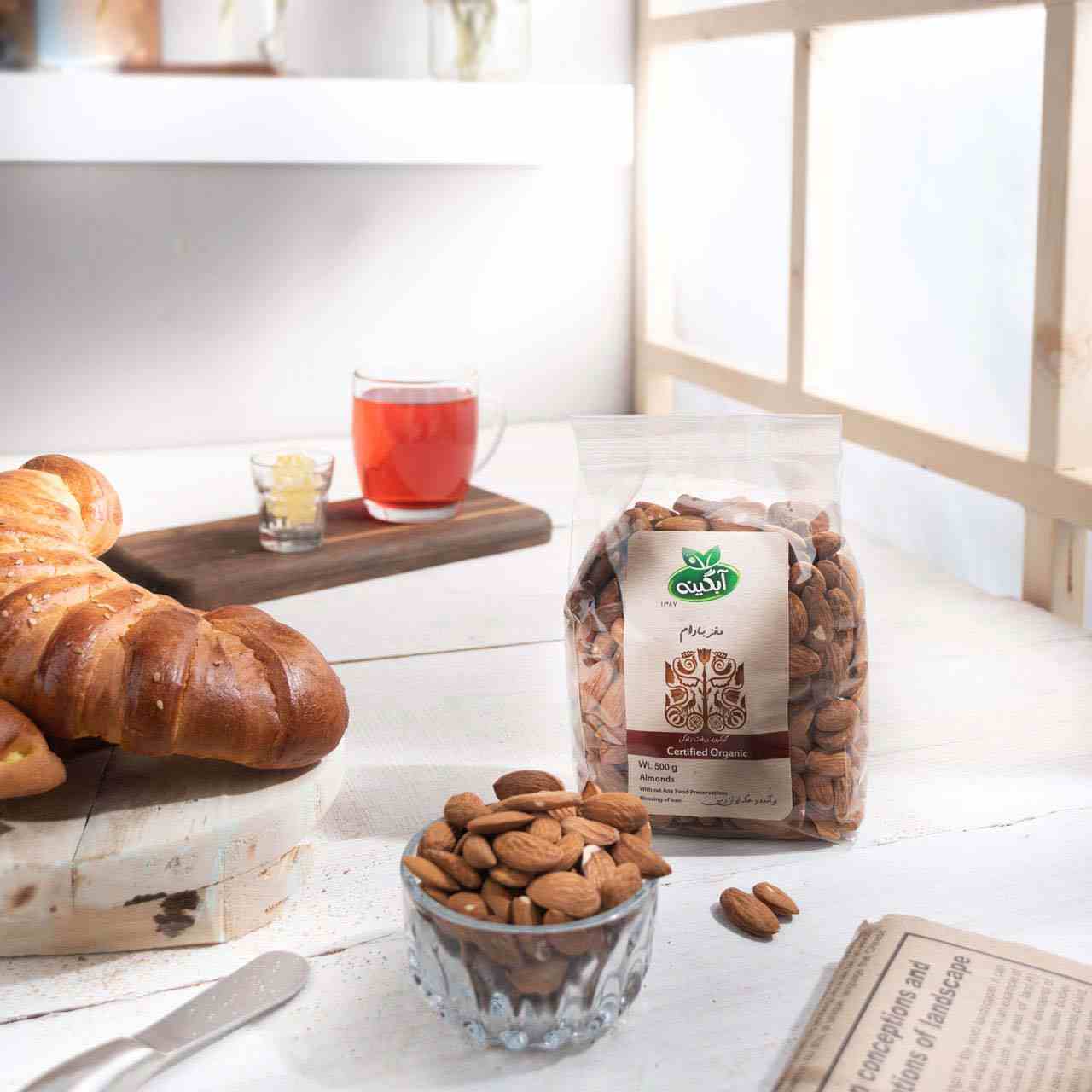 100% biologische en gepelde amandelen – verpakking van 500 g
