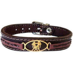 Perzische leren armband voor mannen en vrouwen – Khordad symbool