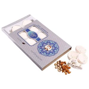 Kermani Ardi Gaz – pistache & amandel, traditionele Iraanse nougat met rozenwater