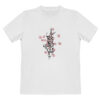 Perzisch katoenen wit T-shirt model Nastaliq — elegante Perzische Nastaliq-kalligrafie