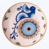 Handbeschilderd decoratief aardewerken bord – oog