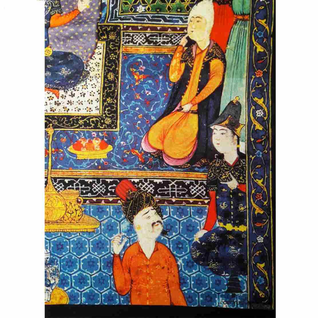 Perzisch bedrukte sjaal voor vrouwen artistiek Shahnameh Mardosh