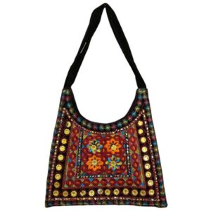 Etnische suède boho schoudertas – FS ontwerp
