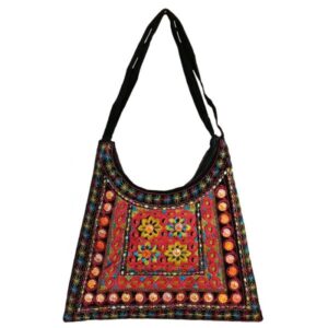 Etnische suède boho schoudertas – ontwerp Z10