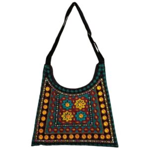 Etnische suède boho schoudertas – ontwerp Z30