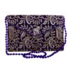 Geborduurde clutch handtas met geometrisch patroon – A49