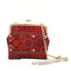 Geborduurde clutch handtas met traditioneel geometrisch patroon – Bisheh