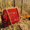 Geborduurde clutch handtas met traditioneel geometrisch patroon – Bisheh