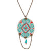 Traditionele Perzische geborduurde ketting met Balochi Blue Sky ontwerp