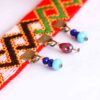 Traditionele Perzische geborduurde ketting met Balochi rood ontwerp