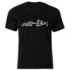 Perzische stijl zwart T-shirt model Poem 215 — traditionele Perzische kalligrafiekunst, schriftmotief