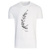 Perzisch katoenen wit T-shirt model Poem A37 — elegante Perzische kalligrafie, poëtisch schriftontwerp