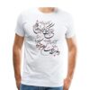 Perzisch katoenen wit T-shirt model 33 — verfijnde Perzische kalligrafie, culturele erfgoedstijl