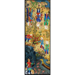 Perzisch bedrukte sjaal voor vrouwen artistiek Shahnameh