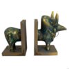 Op zebu geïnspireerde polyester sculptuur boekensteun – geschikt voor themakamers