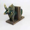 Op zebu geïnspireerde polyester sculptuur boekensteun – geschikt voor themakamers