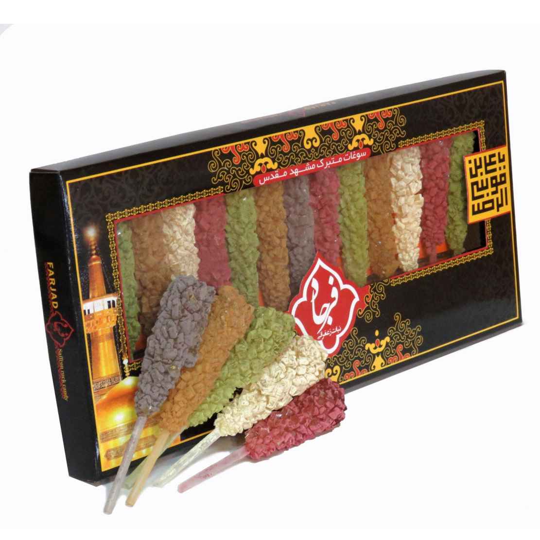 Nabat – Perzische harde kandijsuiker op stok – gemengde smaken 260 g (2x)