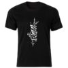 Perzische stijl zwart T-shirt model Parsi — elegante Perzische kalligrafie, traditioneel schriftontwerp