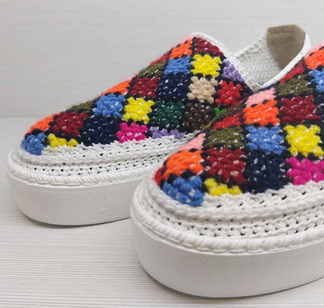 Giveh schoenen – Perzisch handgemaakt ademend schoeisel geometrisch model