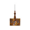 Stof Hanglamp met Velvet Drum Lampenkap Shahnameh