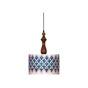 Stof Hanglamp met Velvet Drum Lampenkap A702