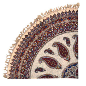 Perzisch Tafelkleed Isfahan Kalamkari — Model Eslimi — Handgemaakte Blokdruk