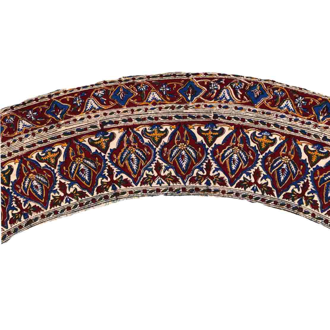 Perzisch Tafelkleed Isfahan Kalamkari — Model Eslimi — Handgemaakte Blokdruk