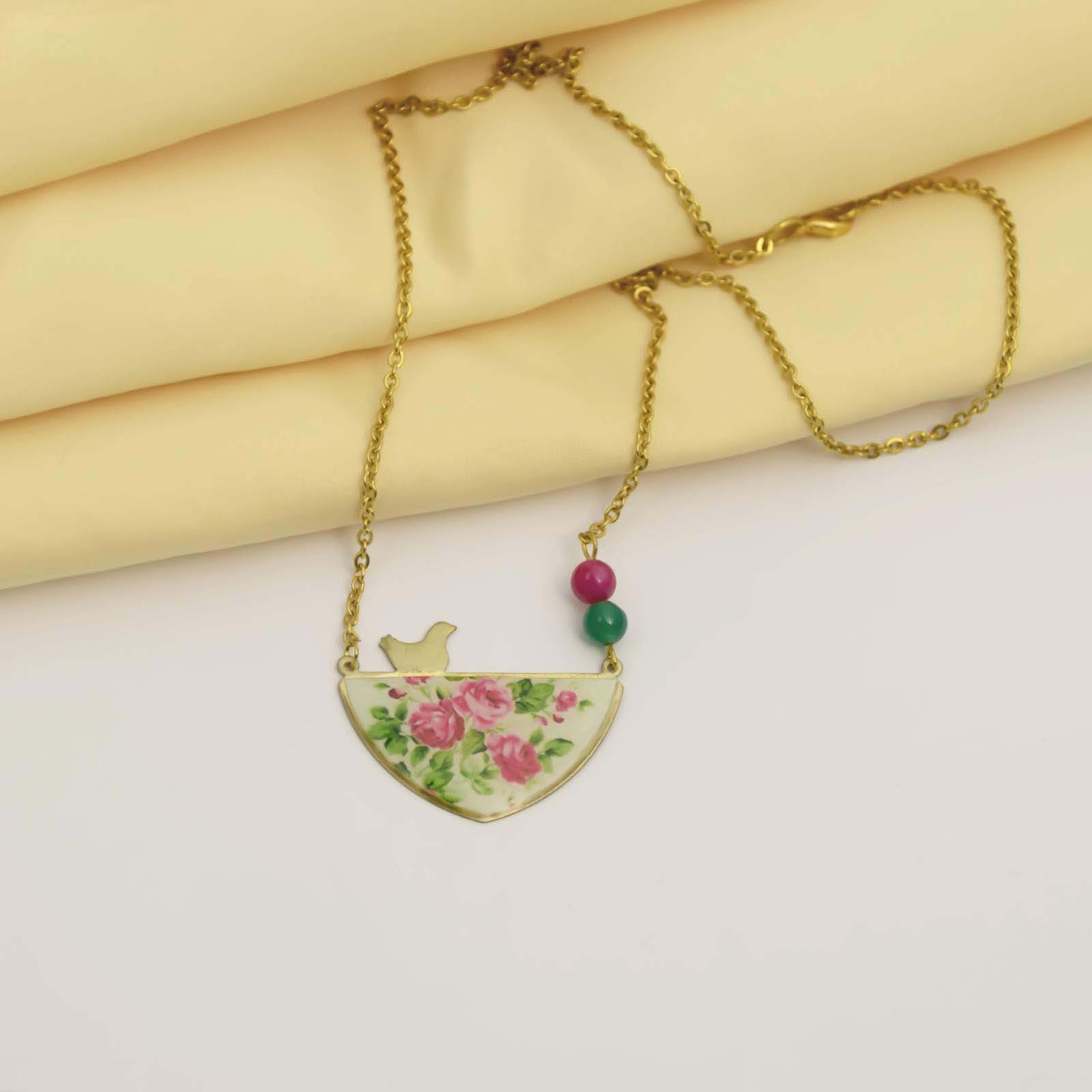 Perzische messing ketting minimalistisch Amin model Mah